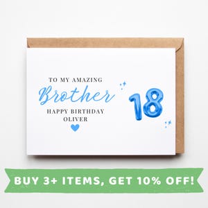 Brother 18th Birthday Card Brother 18th Birthday Cards Brother 18th Birthday Gift Brother 18th Birthday Gifts Brother 18th Birthday Cards 18