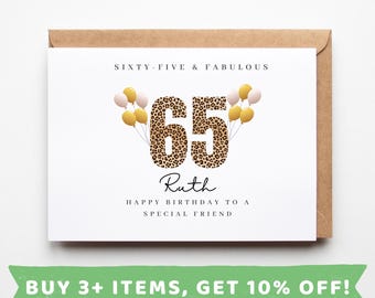 Friend 65th Birthday Card Friend 65th Birthday Cards 65th Birthday Gift 65th Birthday Gifts Friend 65th Birthday Present Friends 65 Card MUG