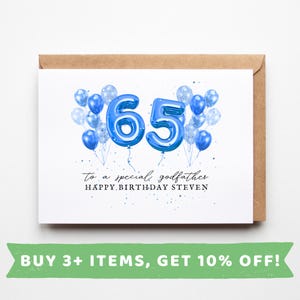 Godfather 65th Birthday Cards Godfather 65th Birthday Cards Godfather 65th Birthday Gift Godfather 65th Birthday Gifts 65th Godfather 65th
