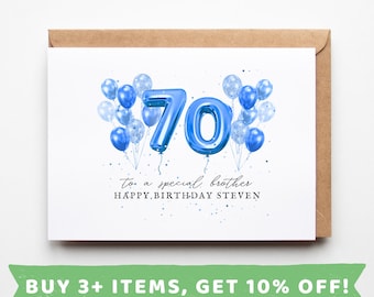 Brother 70th Birthday Card Brother 70th Birthday Cards Brother 70th Birthday Gift Brother 70th Birthday Gifts Brother 70th Birthday Cards 70
