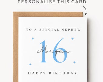 Nephew 16th Birthday Card Nephew 16th Birthday Cards Nephew 16th Birthday Gift Nephew 16th Birthday Gifts For Him Nephew 16th Birthday Print