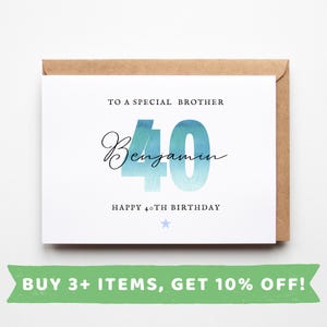 Brother 40th Birthday Card Brother 40th Birthday Cards Brother 40th Birthday Gift Brother 40th Birthday Gifts Brother 40th Birthday Present