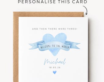 Personalised New Baby Card For Boy Card New Baby Boy Card Gift New Baby Boy Gift New Baby Boy Cards New Baby Boy Card New Baby Boy Keepsake