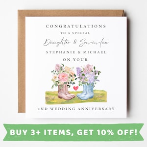 2nd Daughter And Son In Law Wedding Anniversary Card 2nd Daughter And Son In Law Wedding Cards 2nd Daughter And Son In Law Anniversary Card