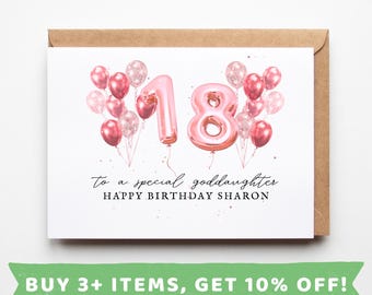 Goddaughter 18th Birthday Card Goddaughter 18th Birthday Cards Goddaughter 18th Birthday Gift Goddaughter 18th Birthday Gifts Goddaughter 18