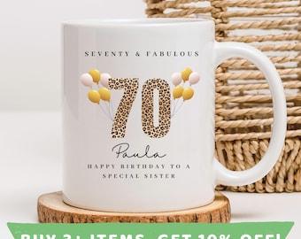 Sister 70th Birthday Mug Sister 70th Birthday Mugs Sister 70th Birthday Gift Sister 70th Birthday Gifts Sister 70th Birthday Print Sister 70