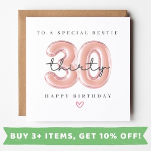 Carte d'anniversaire d'un ami 30e Cartes d'anniversaire d'un ami, Cadeau de 30e anniversaire, Cadeaux de 30e Anniversaire, Cadeau de 30e anniversaire d'un ami, MUG de 30 cartes d'amis