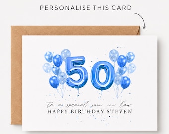 Son In Law 50th Birthday Cards Son In Law 50th Birthday Cards Son In Law 50th Birthday Gift Son In Law 50th Birthday Gifts Son In Law 50th