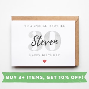 Brother 30th Birthday Card Brother 30th Birthday Cards Brother 30th Birthday Gift Brother 30th Birthday Gifts Brother 30th Birthday Cards 30