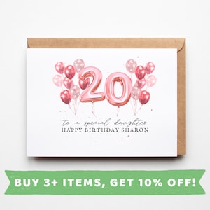 Carte 20e anniversaire fille Cartes 20e anniversaire fille Cadeau 20e anniversaire fille Cadeaux 20e anniversaire fille Cartes fille 20 anniversaire