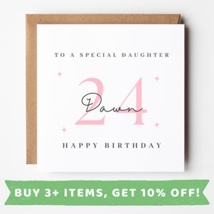 Birthday Card For Daughter 24 Daughter 24th Birthday Card Daughter 24th Birthday Gift Daughter 24th Birthday Bag Daughter 24th Birthday MUG