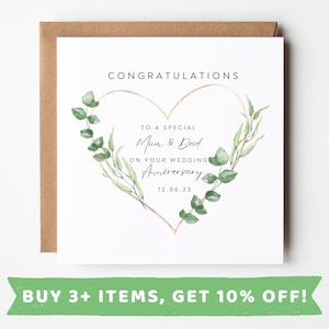 Mum And Dad Anniversary Card Mum And Dad Golden Wedding Anniversary Card Mum And Dad Diamond Wedding Anniversary Card Mum And Dad Ruby Cards