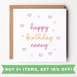 Nanny Birthday Card Nanny Birthday Cards Nanny Birthday Gift Nanny Birthday Gifts Nanny Birthday Present Nanny Birthday Presents Nanny Cards