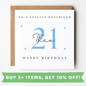 Personalised Boyfriend 21st Birthday Card Boyfriend 21st Birthday Cards Boyfriend 21 Card Boyfriend 21st Birthday Gift Boyfriend 21 st Print