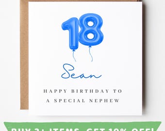 Personalised Nephew 18th Birthday Card Nephew 18th Birthday Cards Nephew 18 Card Nephews 18th Birthday Gift Nephew 18th Birthday Nephews Mug
