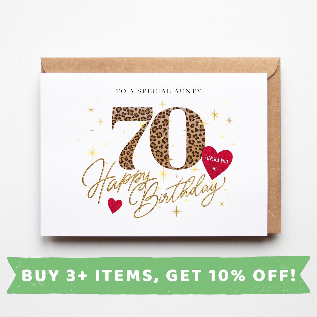Aunty 70th Birthday Card Aunty 70th Birthday Cards Aunty 70th Birthday ...