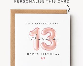 Niece 13th Birthday Card Niece 13th Birthday Cards Niece 13th Birthday Gift Niece 13th Birthday Gifts Niece 13th Birthday Present Neice 13th