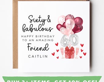 Friend 60th Birthday Card Friend 60th Birthday Cards 60th Birthday Gift 60th Birthday Gifts Friend 60th Birthday Present Friends 60 Card MUG