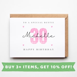 Carte 30e anniversaire Bestie Cartes 30e anniversaire Bestie Cadeau 30e anniversaire Bestie Cadeaux 30e anniversaire Bestie 30
