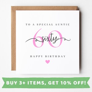 Auntie 60th Birthday Card Auntie 60th Birthday Cards Auntie 60th Birthday Gift Auntie 60th Birthday Gifts Auntie 60th Birthday 60 Prints MUG