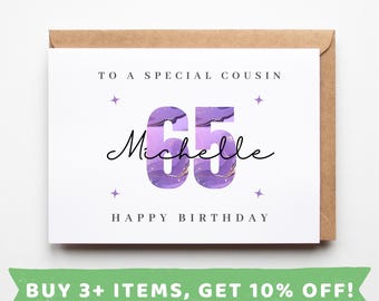 Cousin 65th Birthday Card Cousin 65th Birthday Cards Cousin 65th Birthday Gift Cousin 65th Birthday Gifts Cousins 65th Birthday Card 65 Card