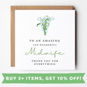 Personalised Card Gift For Midwife Gift Midwife Card Midwife Greeting Card Midwife Definition Card Student Midwife Thank You Gifts Midwives