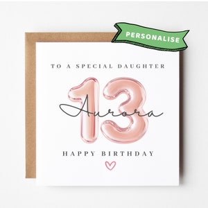 Birthday Card For Daughter 13 Daughter 13th Birthday Card Daughter 13th Birthday Gift Daughter 13th Birthday Bag Daughter 13th Birthday MUG