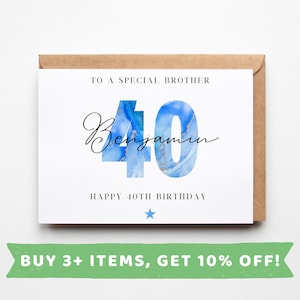 Brother 40th Birthday Card Brother 40th Birthday Cards Brother 40th Birthday Gift Brother 40th Birthday Gifts Brother 40th Birthday Present