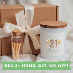 Daughter 21st Birthday Candle Gift Set Daughter 21st Birthday Gift Box Gifts Daughter 21st Birthday Gift Daughter 21st Birthday Present Card