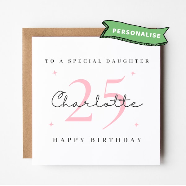 Birthday Card For Daughter 25 Daughter 25th Birthday Card Daughter 25th Birthday Gift Daughter 25th Birthday Bag Daughter 25th Birthday MUG
