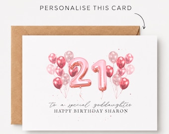 Goddaughter 21st Birthday Card Goddaughter 21st Birthday Cards Goddaughter 21st Birthday Gift Goddaughter 21st Birthday Gifts Goddaughter 21