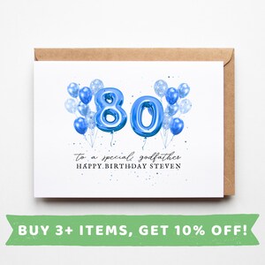 Godfather 80th Birthday Cards Godfather 80th Birthday Cards Godfather 80th Birthday Gift Godfather 80th Birthday Gifts 80th Godfather 80th