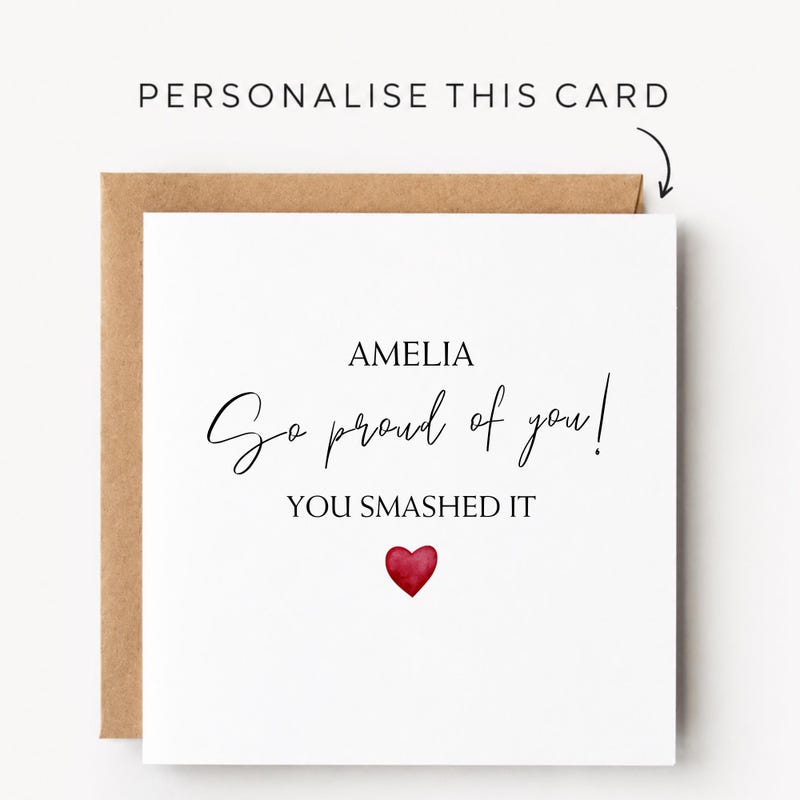 Exam Congratulations Card - Etsy UK
