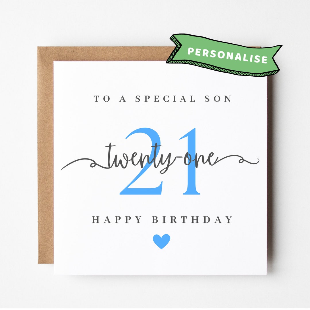 What To Write In Sons 21st Birthday Card