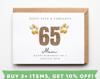 Mum 65th Birthday Card Mum 65th Birthday Cards Mum 65th Birthday Gift Mum 65th Birthday Gifts Mum 65th Birthday Keepsake Mum 65 Birthday Mug