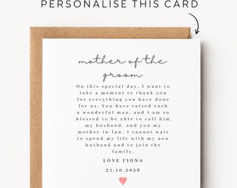 Mother Of The Groom Card Mother Of The Groom Cards Mother Of The Groom Gift Bag Mother Of The Groom Gifts Mother Of The Groom Present Prints