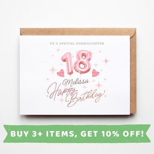 Goddaughter 18th Birthday Card Goddaughter 18th Birthday Cards Goddaughter 18th Birthday Gift Goddaughter 18th Birthday Gifts Goddaughter 18
