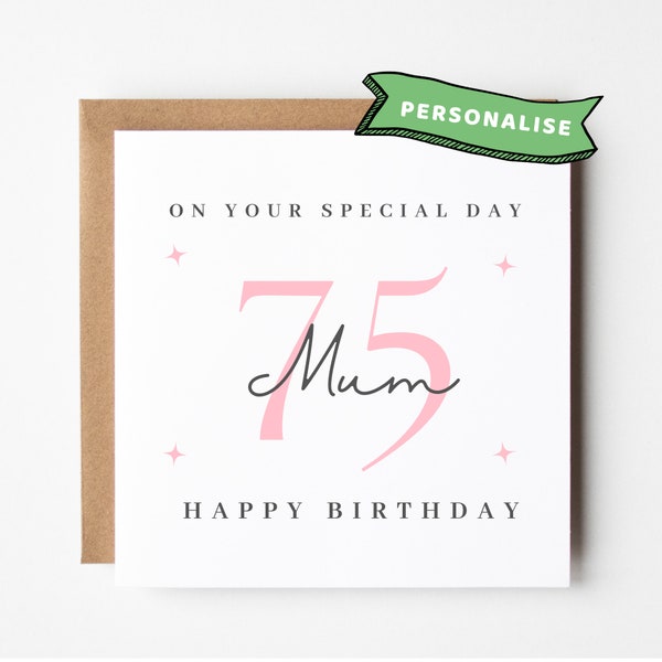 Mum 75th Birthday Card Mum 75th Birthday Cards Mum 75th Birthday Gift Mum 75th Birthday Gifts Mum 75th Birthday Print Mum 75th Birthday MUGS