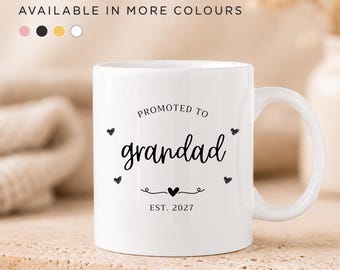 Grandad Pregnancy Announcement Mug Promoted To Grandad Pregnancy Announcement Gift Grandad Pregnancy Announcement Card Grandad Pregnancy Mug