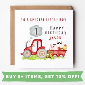 Personalised Birthday Card For Boy Age 1 First Birthday Card First Birthday Gift For Boy 1st Birthday Card Boy 1st Birthday Gift 1st Prints