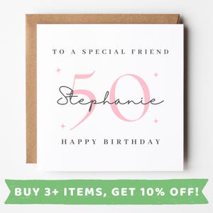 Friend 50th Birthday Card Friend 50th Birthday Cards 50th Birthday Gift 50th Birthday Gifts Friend 50th Birthday Present Friends 50 Card MUG