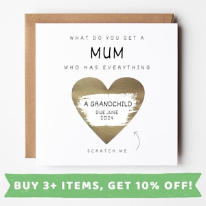 Personalised Pregnancy Announcement Scratch Card For Mum Pregnancy Announcement For Parents Pregnancy Reveal For Mummy Mothers Day Christmas