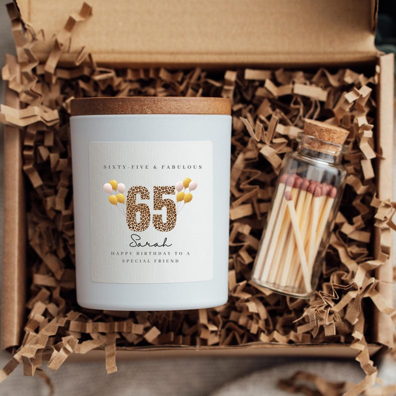 65th birthday candle