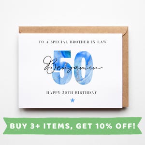 Brother In Law 50th Birthday Card Brother In Law 50th Birthday Cards Brother In Law 50th Birthday Gift Brother In Law 50th Birthday Gifts 50