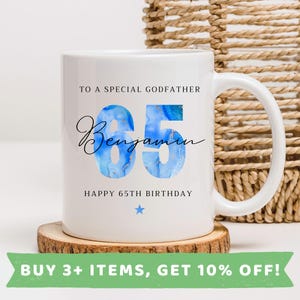 Godfather 65th Birthday Mug Godfather 65th Birthday Mugs Godfather 65th Birthday Gift Godfather 65th Birthday Gifts Godfather 65th Birthday