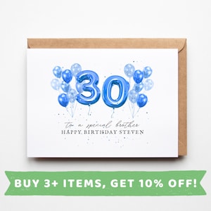 Brother 30th Birthday Card Brother 30th Birthday Cards Brother 30th Birthday Gift Brother 30th Birthday Gifts Brother 30th Birthday Present