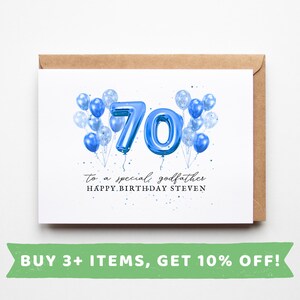 Godfather 70th Birthday Card Godfather 70th Birthday Cards Godfather 70th Birthday Gift Godfather 70th Birthday Gifts 70th Godfather 70th