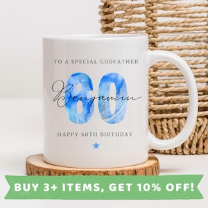 Godfather 60th Birthday Mug Godfather 60th Birthday Mugs Godfather 60th Birthday Gift Godfather 60th Birthday Gifts Godfather 60th Birthday