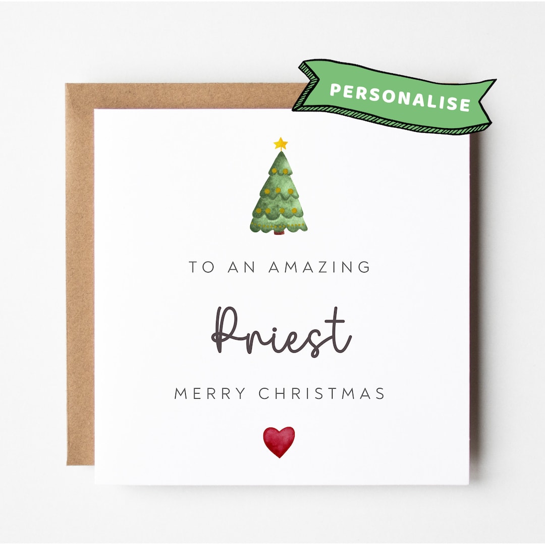 Christmas Card For Priest 