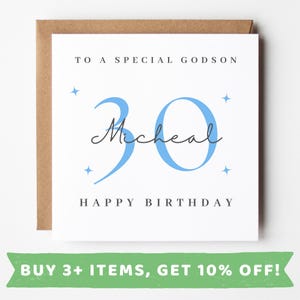 Personalised Godson 30th Birthday Card Godson 30th Birthday Cards Godson 30 Card Godson 30th Birthday Gift Godson 30th Birthday Present Mugs